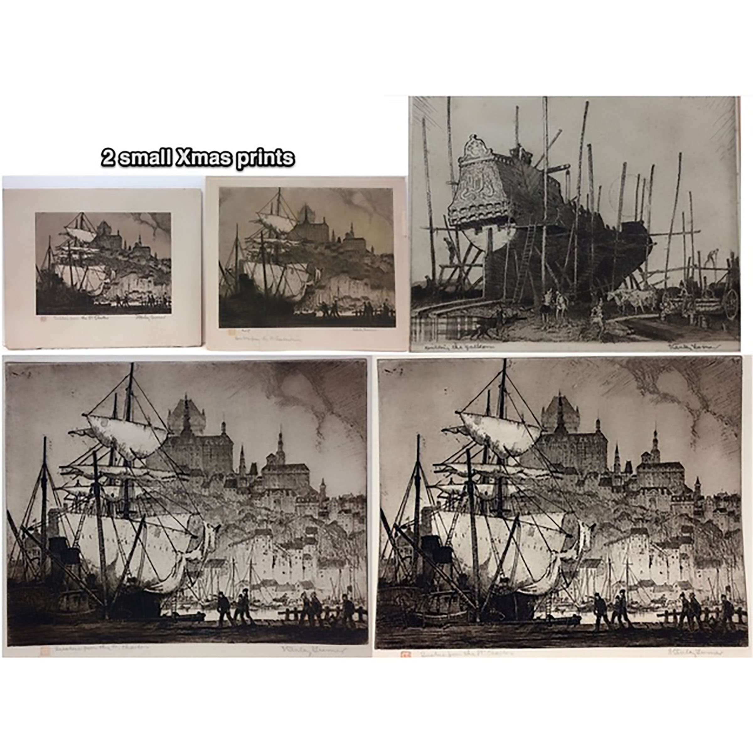"BUILDING THE GALLEON", (4) "QUEBEC FROM THE ST. CHARLES"