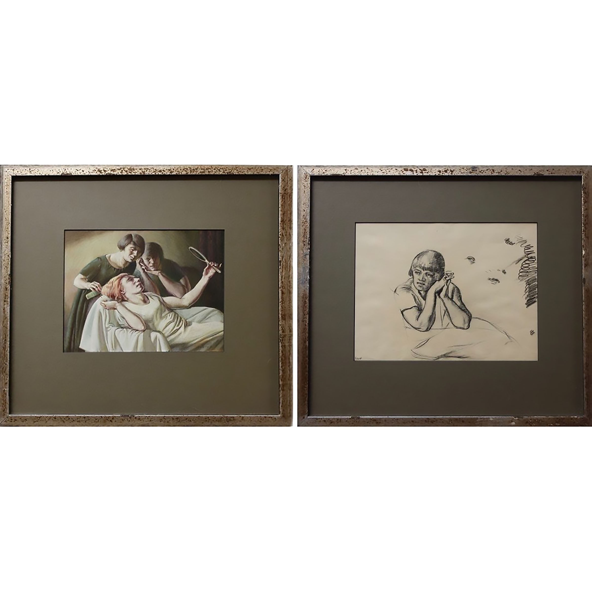 "UNTITLED ("ARTIST'S WIFE COMBING THE HAIR" & "THE ARTIST'S WIFE")