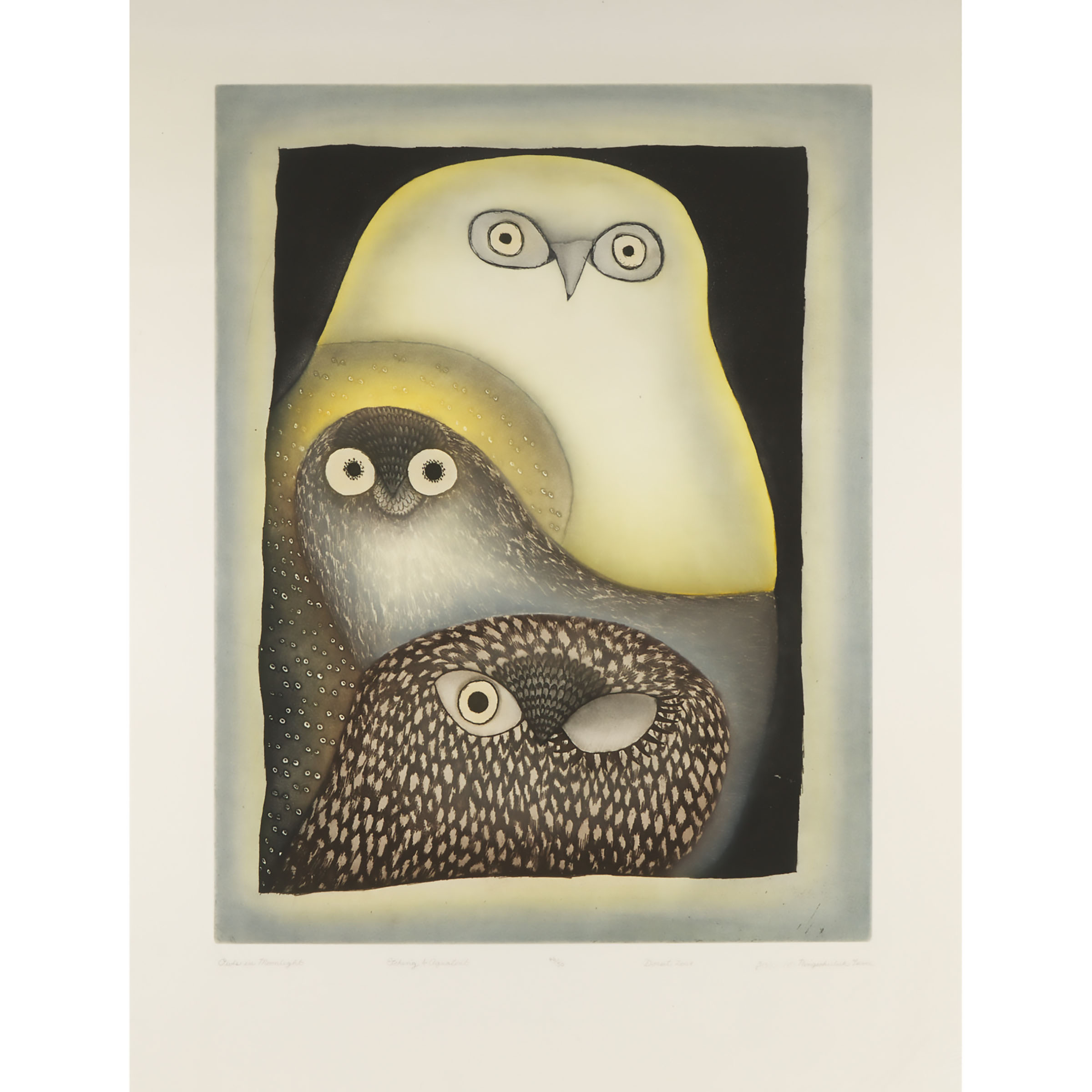 Owls in Moonlight