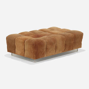 Biscuit Pouf ottoman from Vladimir Kagan's Park Avenue apartment