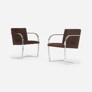 Brno armchairs, pair