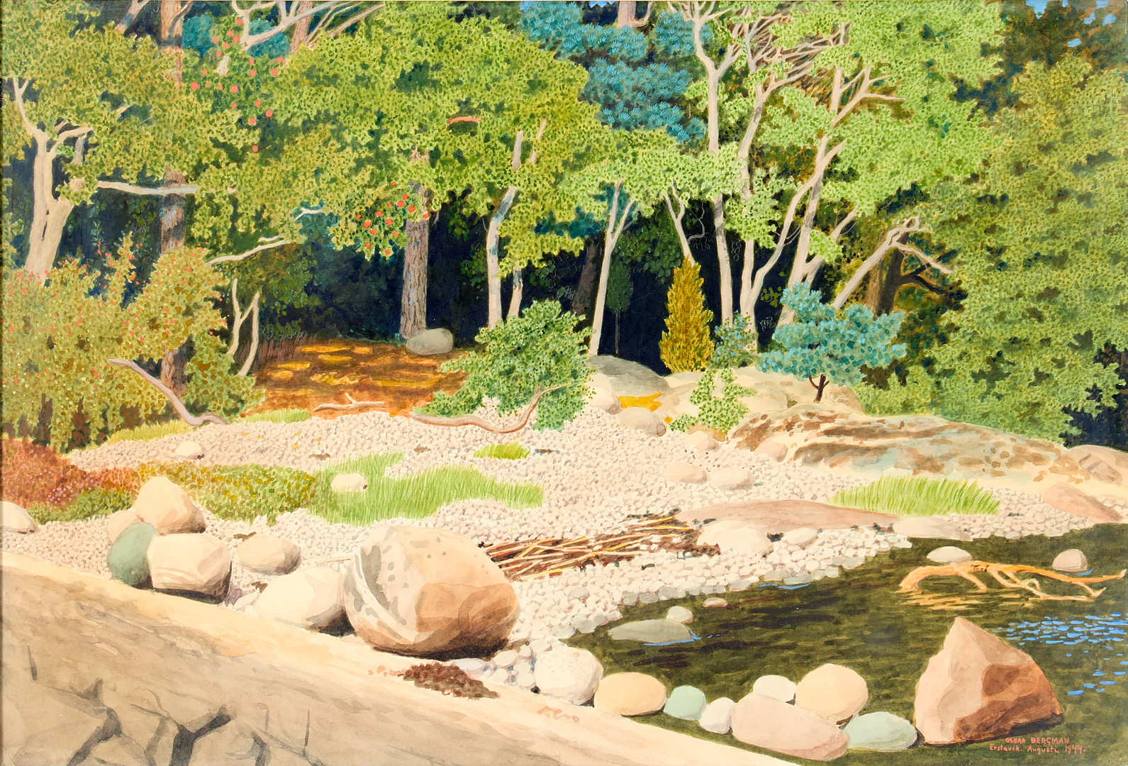 "Strand vid Erstavik".
