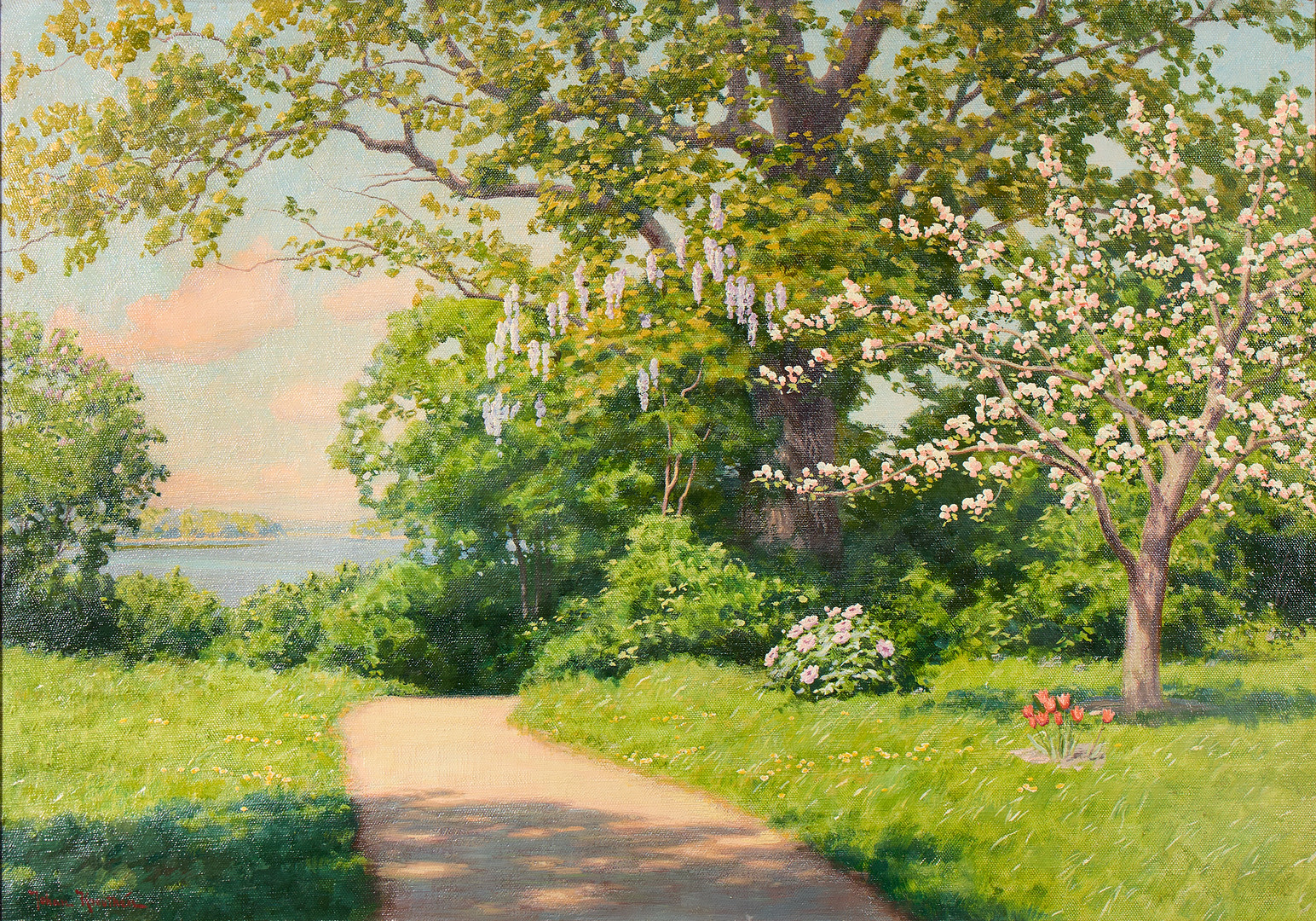 Blommande sommarlandskap.