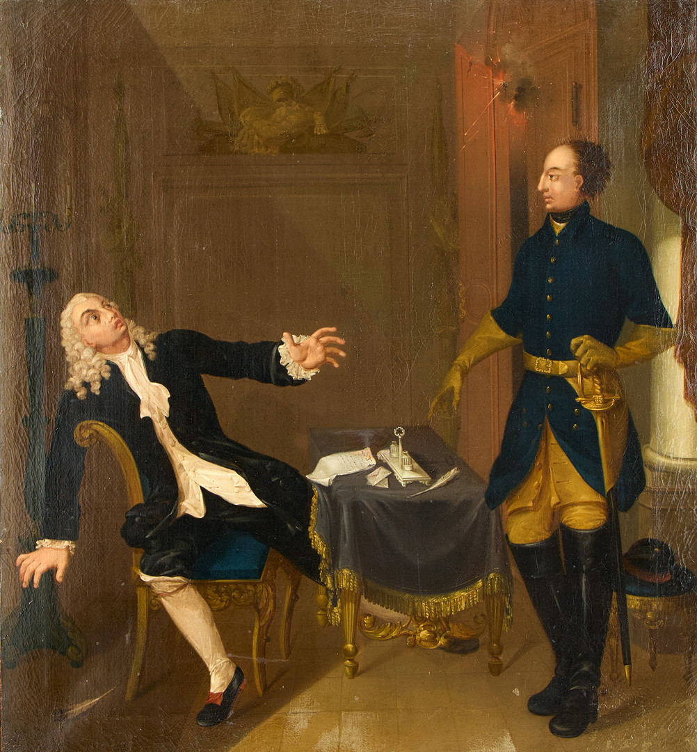 Jean Louis Desprez, HANS ART. Karl XII dikterar brev.