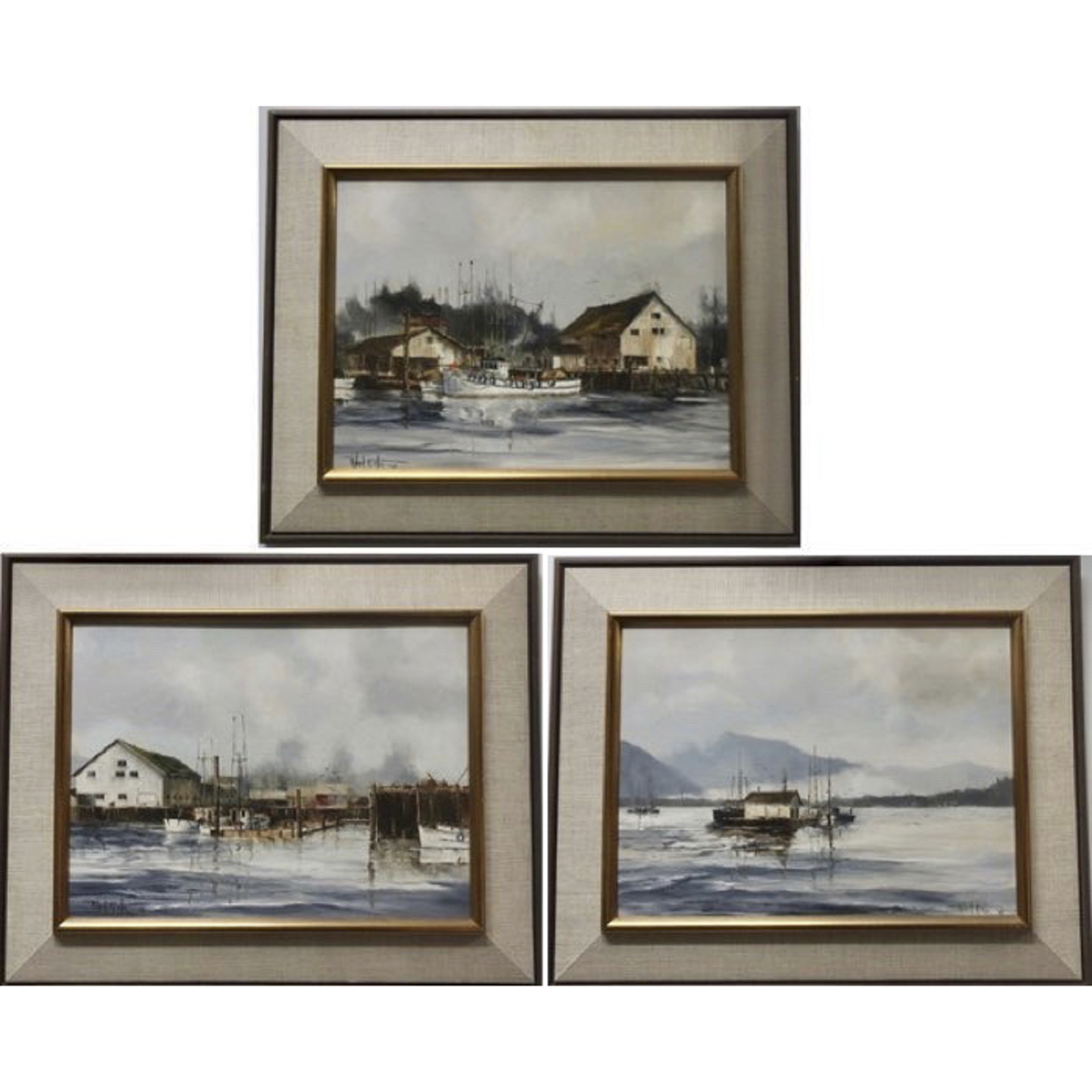 "VIEW OF SOOKE" "GILL NETTERS AT SOOKE" AND "NET FLOATS AT SOOKE"