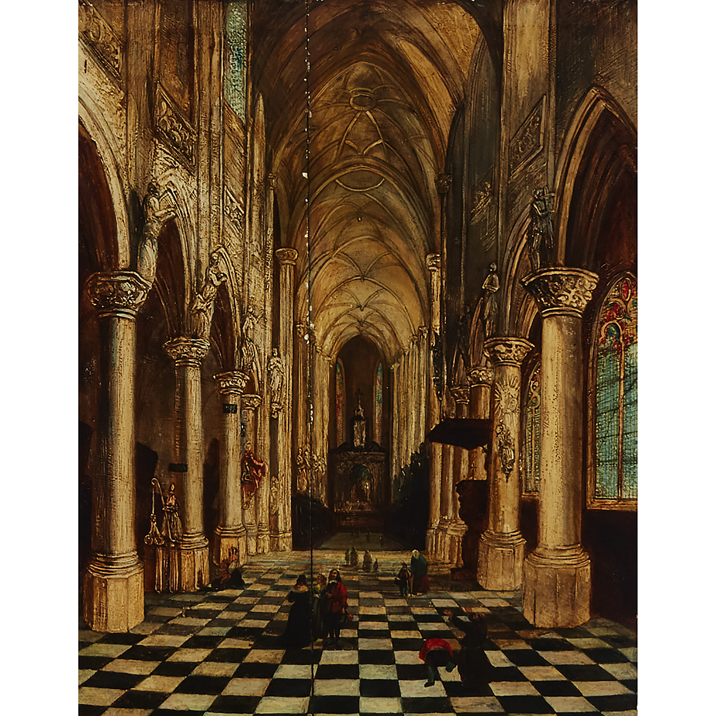 Peeter Neeffs the Elder, Interior of the Dominican Church of Saint Paul in Antwerp