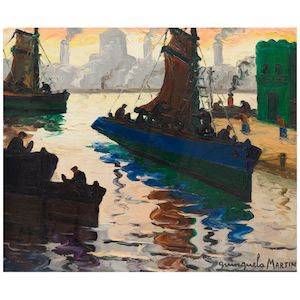 Tarde de Sol 19 11/16 x 23 5/8 in (50 x 60 cm) (Painted in 1954)