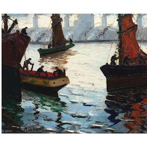 Mañana de Invierno 19 11/16 x 23 5/8 in (50 x 60 cm) (Painted circa 1955)