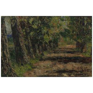 Belvedere-Allee in Weimar 12 1/2 x 18 1/8 in (31.7 x 46 cm) (Painted in 1898)