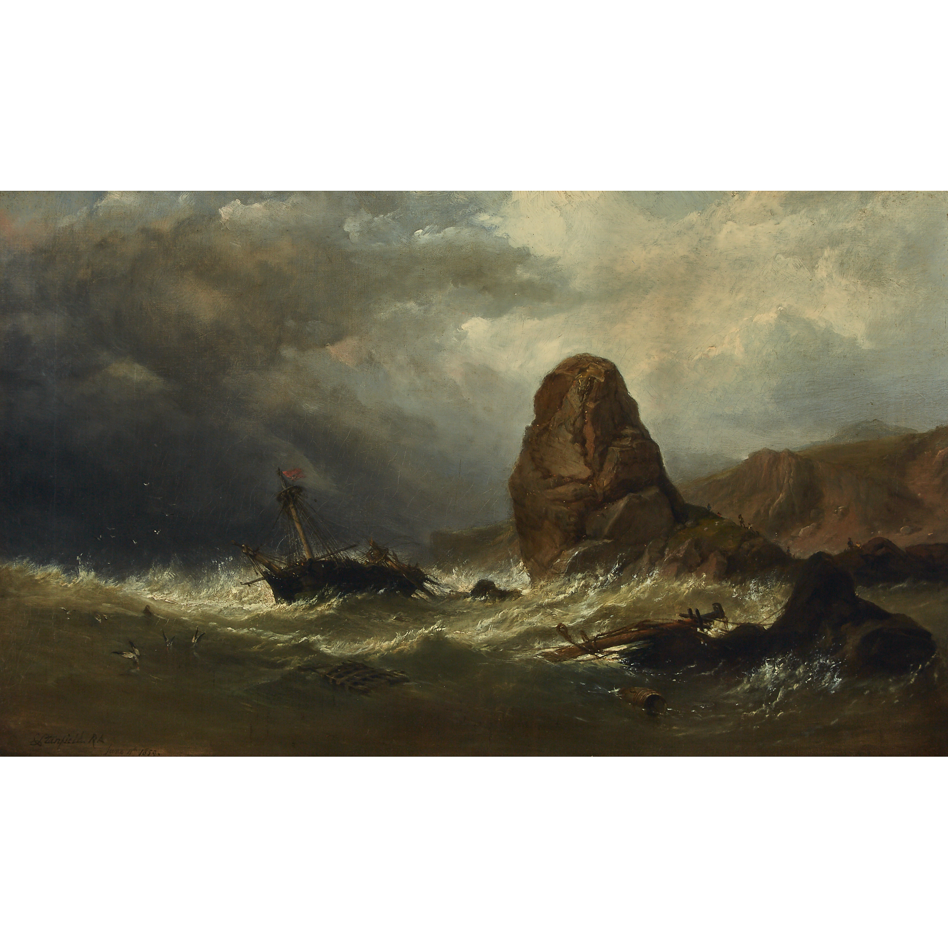 Shipwreck with Figures to the Rescue, June 11