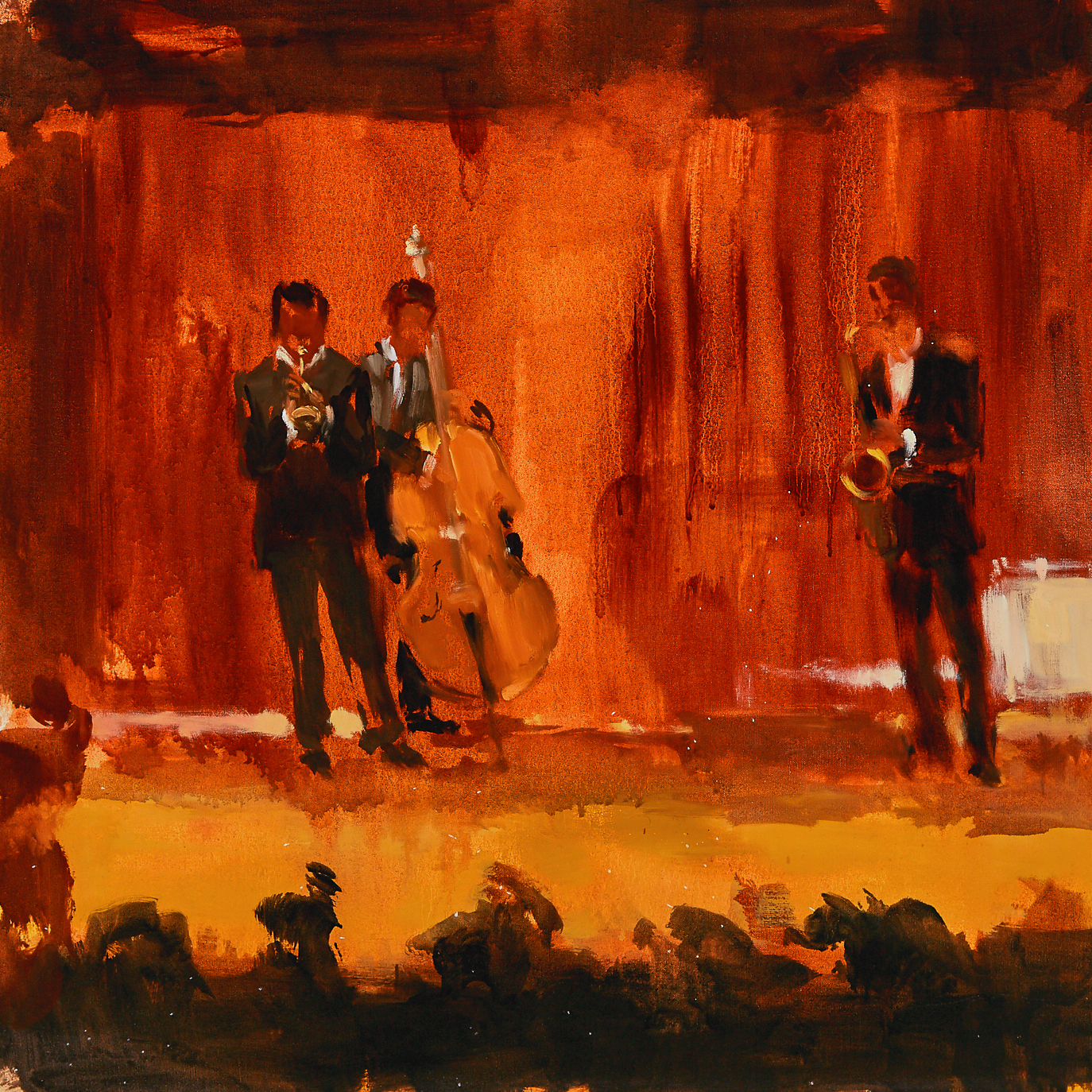 Audience Watching Jazz Trio