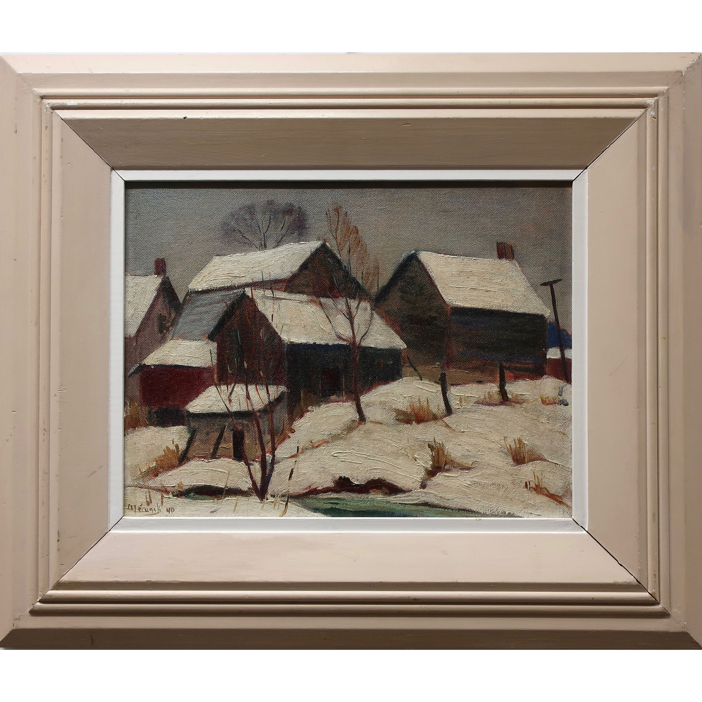 Untitled (Snow Covered Rooftops)