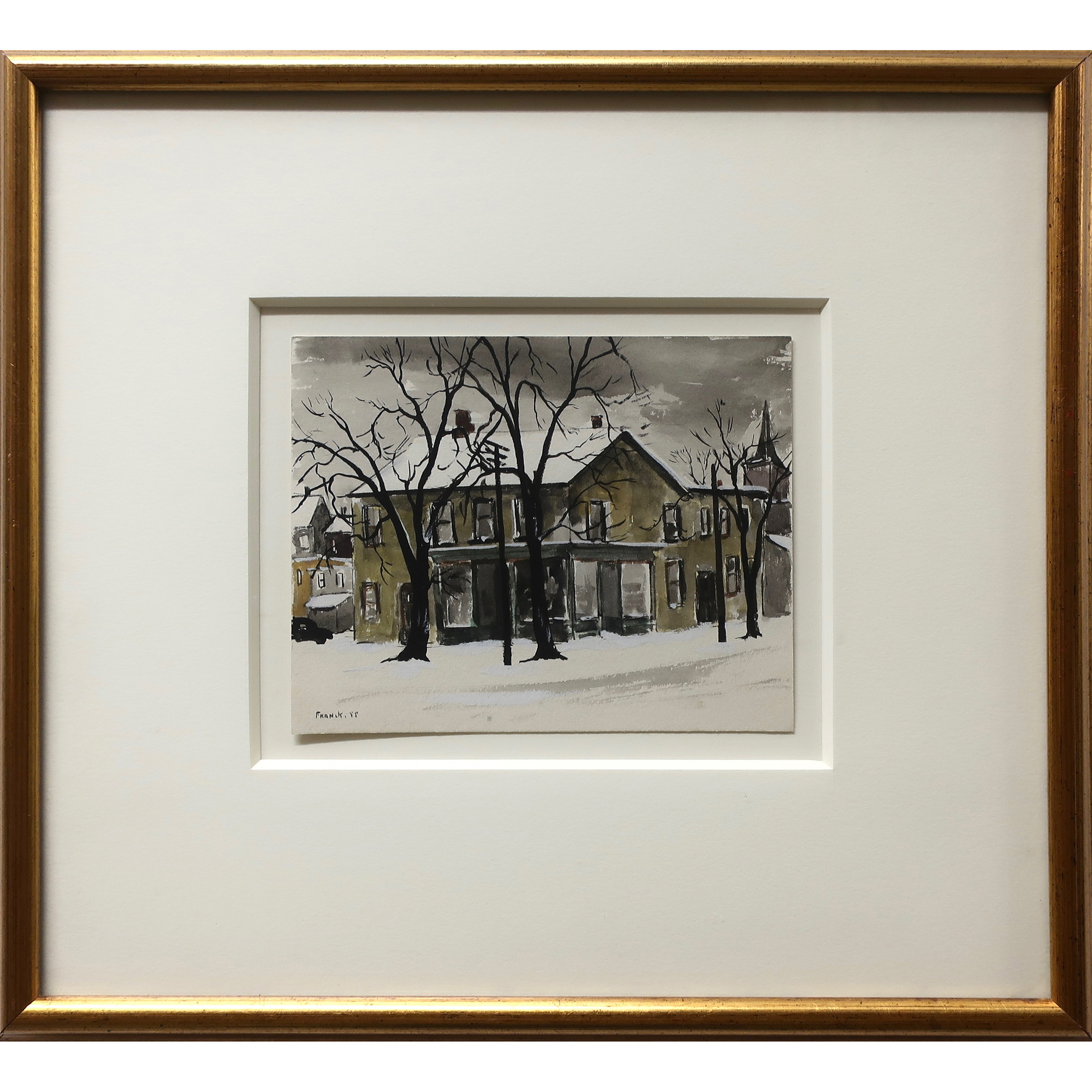 Untitled (Yellow House - Winter)