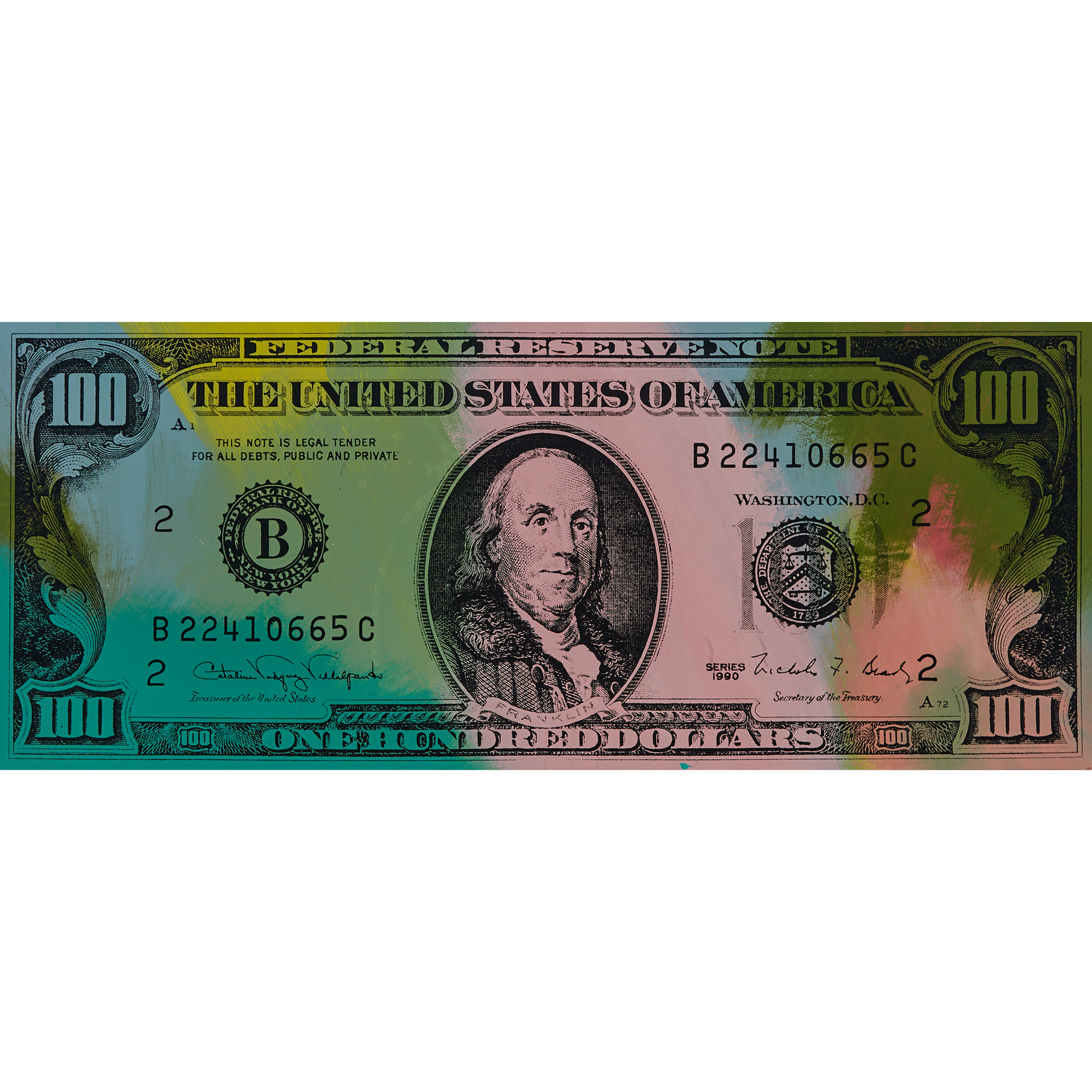 OLD $100 BILL (AMERICAN MONEY)
