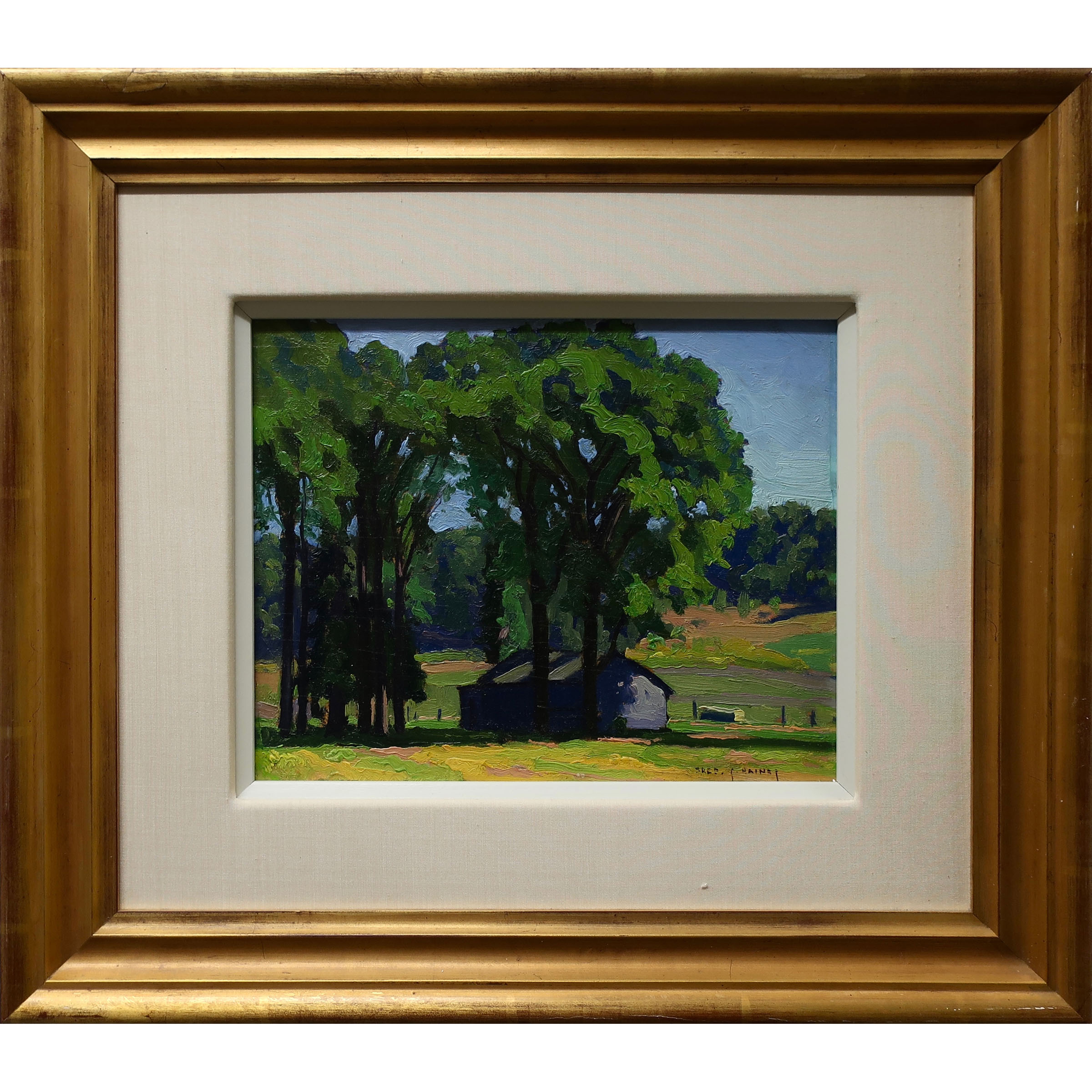 Summer Landscape with Barn