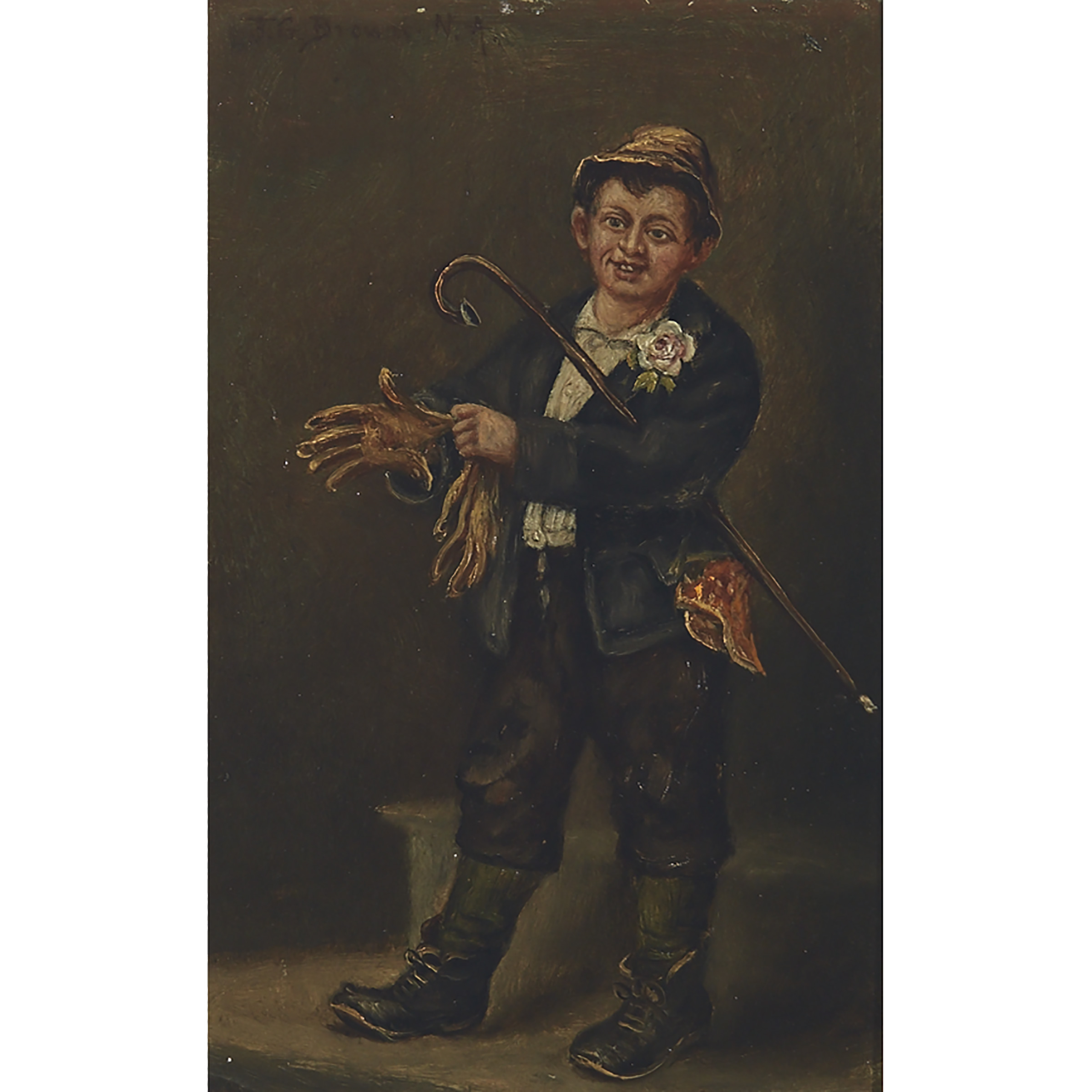 Street Urchin Dressing in His Finest