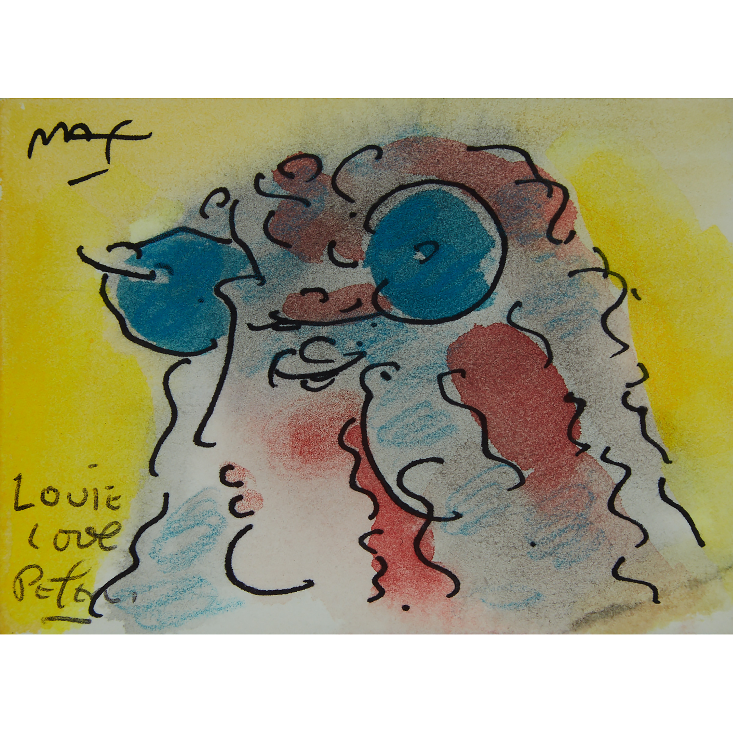 Head of a Woman with Long Hair
