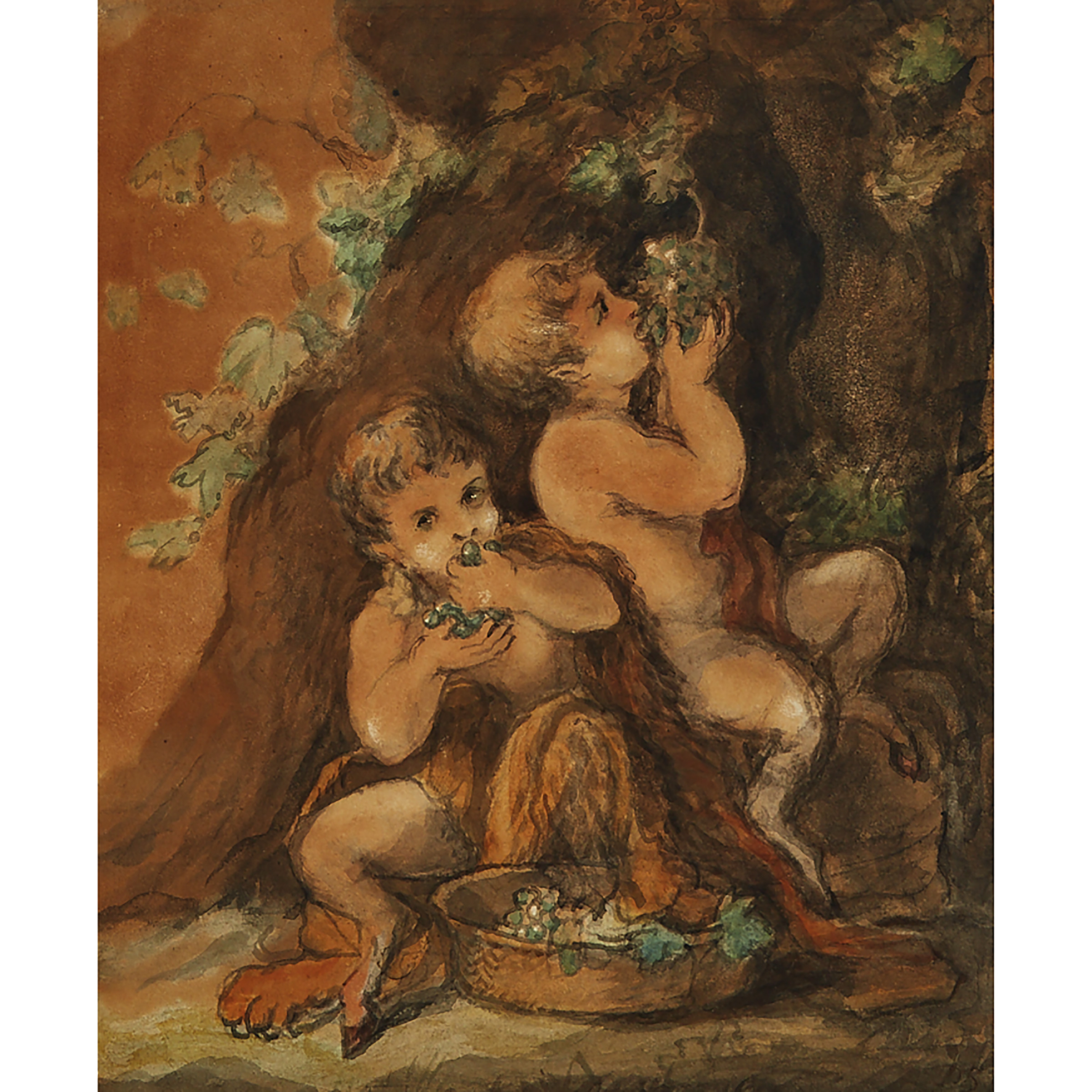 “BACCHANALS” (SATYRS EATING GRAPES)