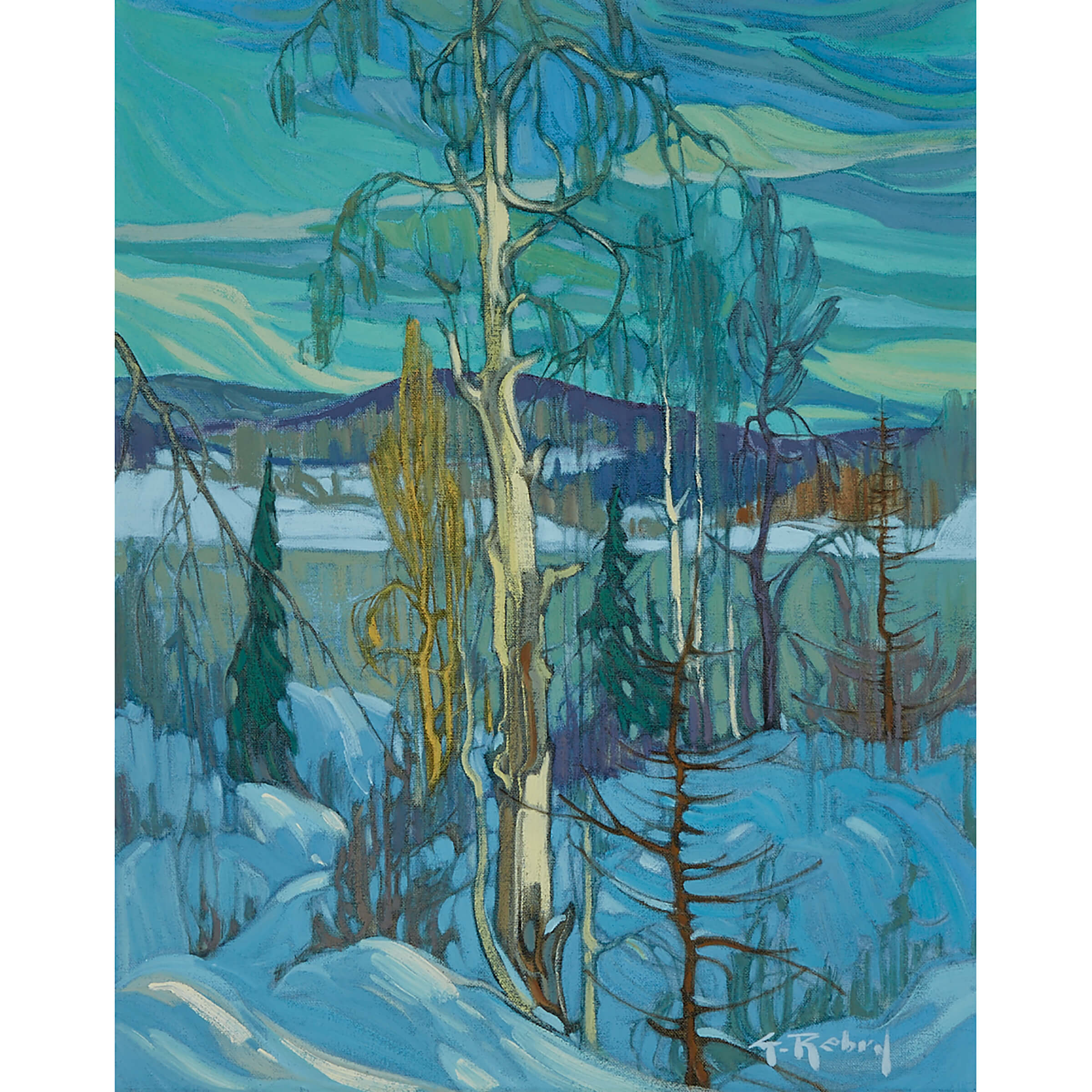 Neige Bleu