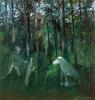 Pine Forest with Dog and Figure 1973