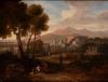 Attribuito a Jan Frans van Bloemen, detto L'Orizzonte (Anversa 1662 – Roma 1749) - Landscape with Roman monuments and figures, Attribuito a Jan Frans van Bloemen, detto L'Orizzonte (Anversa 1662 – Roma 1749) - Landscape with Roman monuments and figures