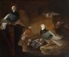 Wouter Uytter-Limmige (Dordrecht 1730 - 1784) - Pigeons in an interior, Wouter Uytter-Limmige (Dordrecht 1730 - 1784) - Pigeons in an interior