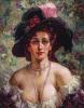 Portrait of Rose (Black Hat) c1940