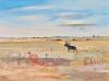 Wimmera Landscape with Jinker and Ram c1985