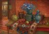 Kilim Rug and Cornflowers II 1997