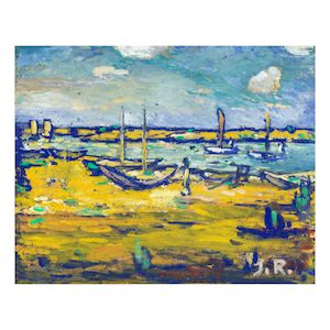 Jamini Roy, Jamini Roy (1887-1972) Untitled (Landscape)