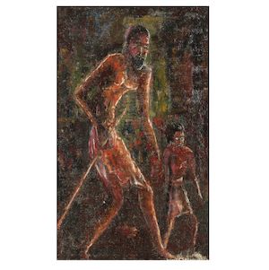 Senaka Senanayake, Senaka Senanayake (B.1951) Untitled (Blind Beggar)