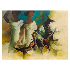 Sheikh Safdar Ali, Sheikh Safdar Ali (1924-1983) Untitled (Two women)