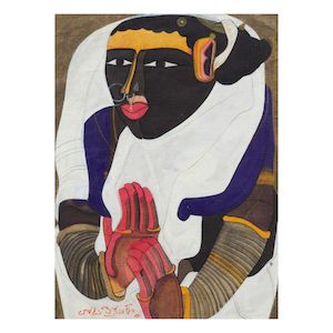Thota Vaikuntam, Thota Vaikuntam (B.1942) Untitled (Lady)