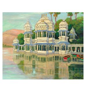 LÉA LAFUGIE, Léa Lafugie (1890-1972) Udaipur (Jag Niwas on Lake Pichola)
