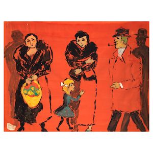Fikret Saygi Mualla, Fikret Saygi Mualla (Turkey, 1903-1967) Scène Parisienne