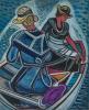 Two women in a boat, c.1935