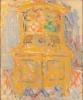 Yellow Dresser with Plates
