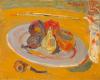 Still Life with Plate of Fruits and Pipe