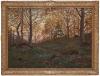 Spring landscape at dusk