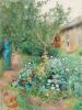 Garden Scene from Marstrand on the West Coast of Sweden