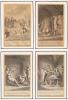 Four scenes from Oliver Goldsmith's 'The Vicar of Wakefield', 1776