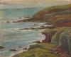 "Rocky shore of ocean in Brittany", przed 1905