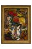 Bouquet de fleurs, circa 1950 Huile sur toile, signée et datée en bas à droite