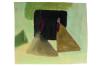 Les Nonnes, 1949 Huile sur toile marouflée sur isorel, signée, titrée et datée au bas au centre