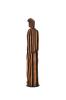 El santo Sculpture en bois, signée