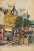 Olle Olsson Hagalund, City with figures