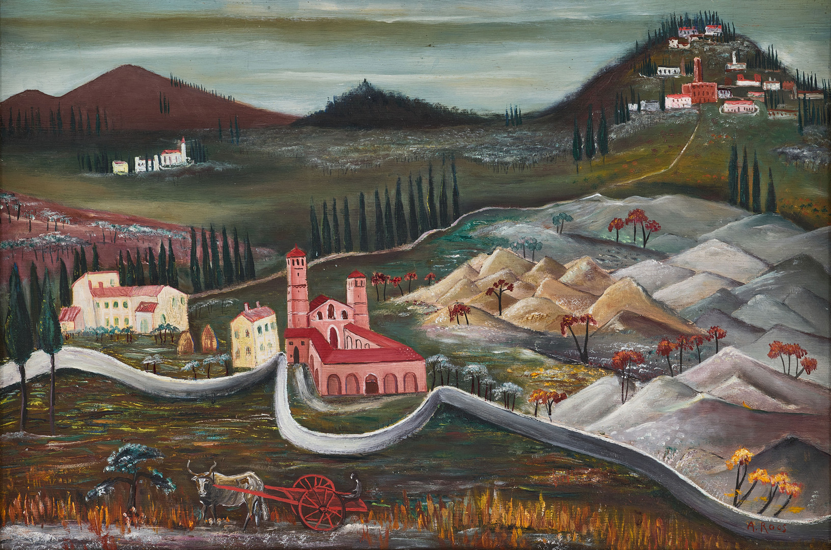 "Italienskt landskap".
