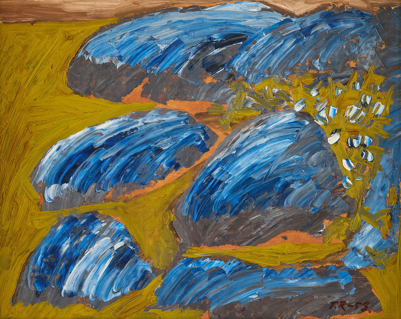 "Blåa berg".