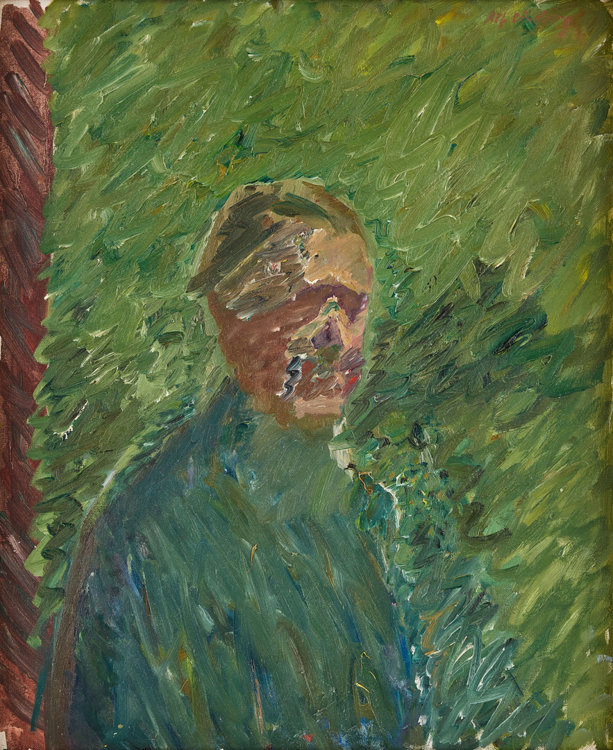 Alf Lindberg, Självporträtt.