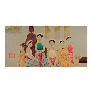 Bui Huu Hung, Bui Huu Hung (Vietnamese, born 1957) La famille de la cour royale